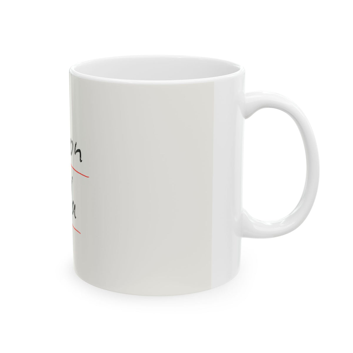 Personalized Name Ceramic Mug – Handwritten "Madison Nicola" Design (11oz & 15oz)