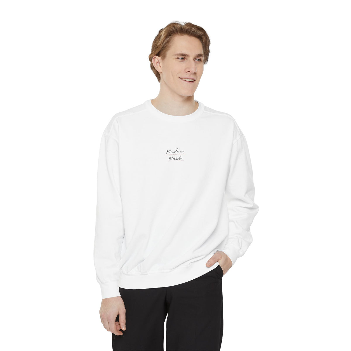 Minimal Script Sweatshirt — 'Practice More' Embroidered Crewneck